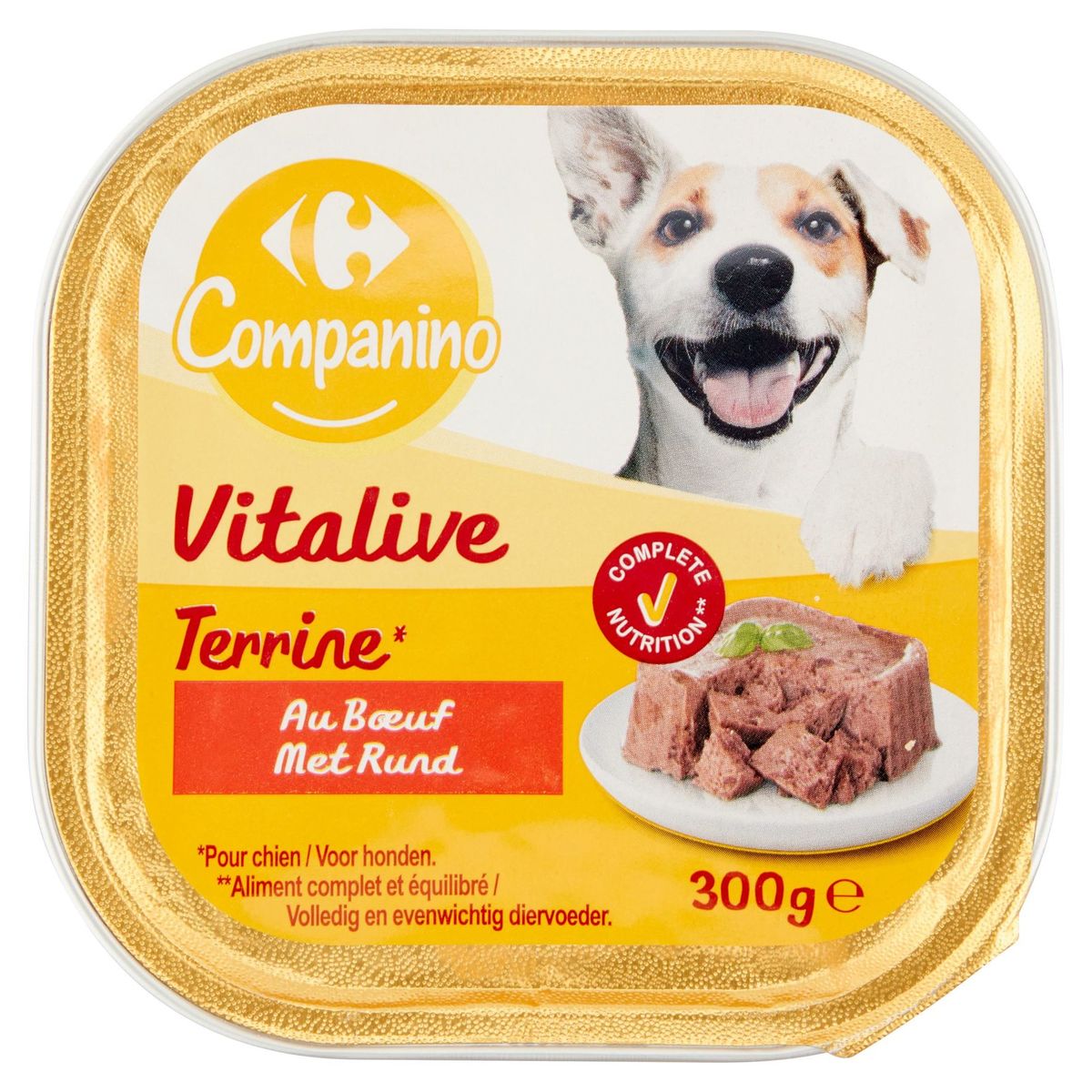 Carrefour Companino Vitalive Terrine au Bœuf 300 g
