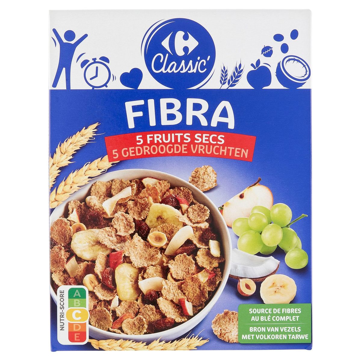 Carrefour Classic' Fibra 5 Fruits Secs 500 g