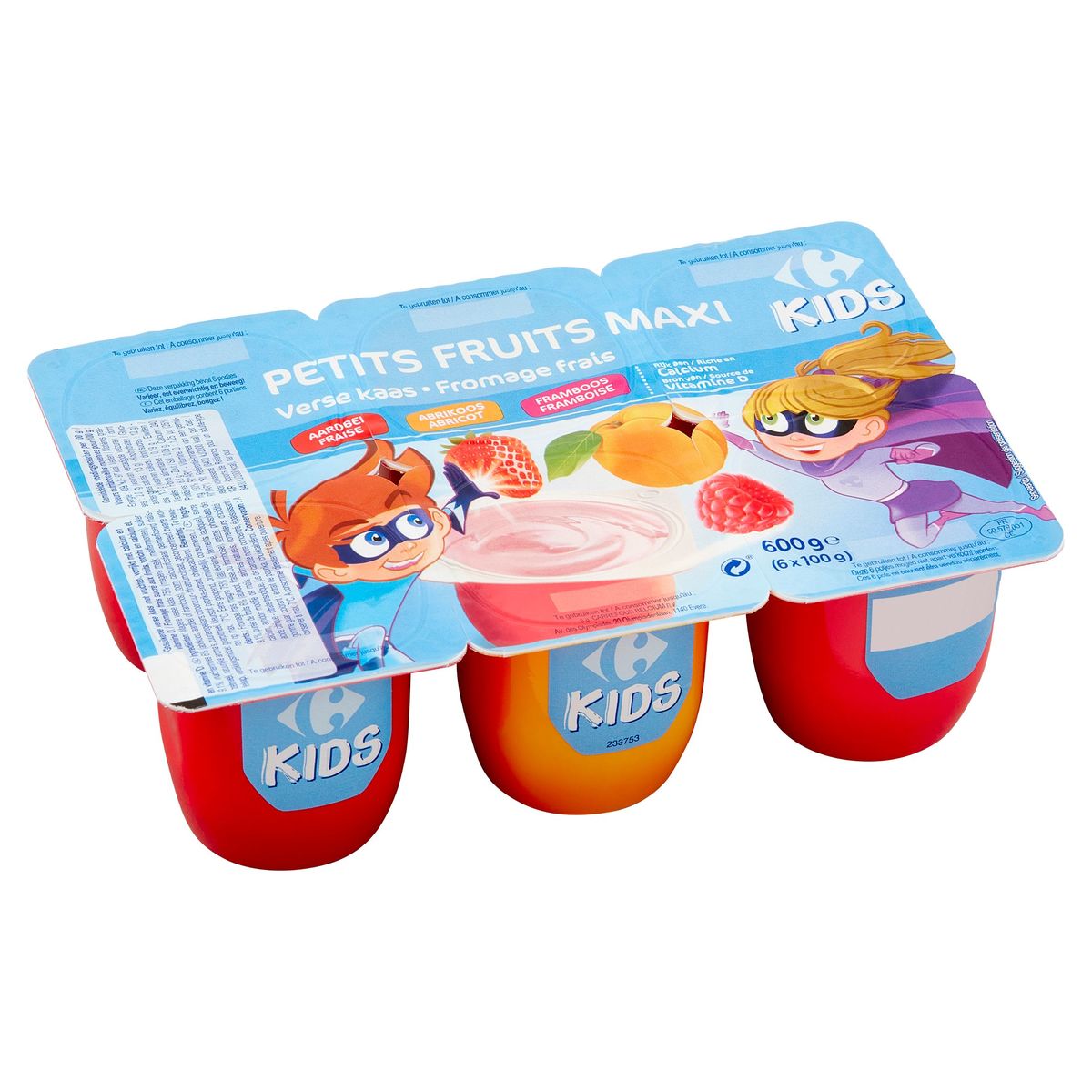 Carrefour Kids Petits Fruits Maxi Fromage  6 x 100 g