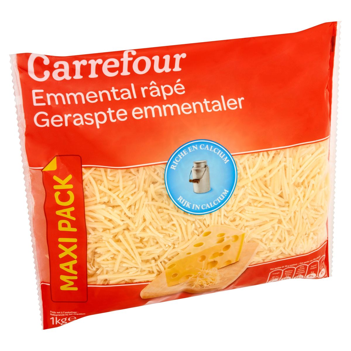 Carrefour Geraspte Emmentaler Maxi Pack 1 kg