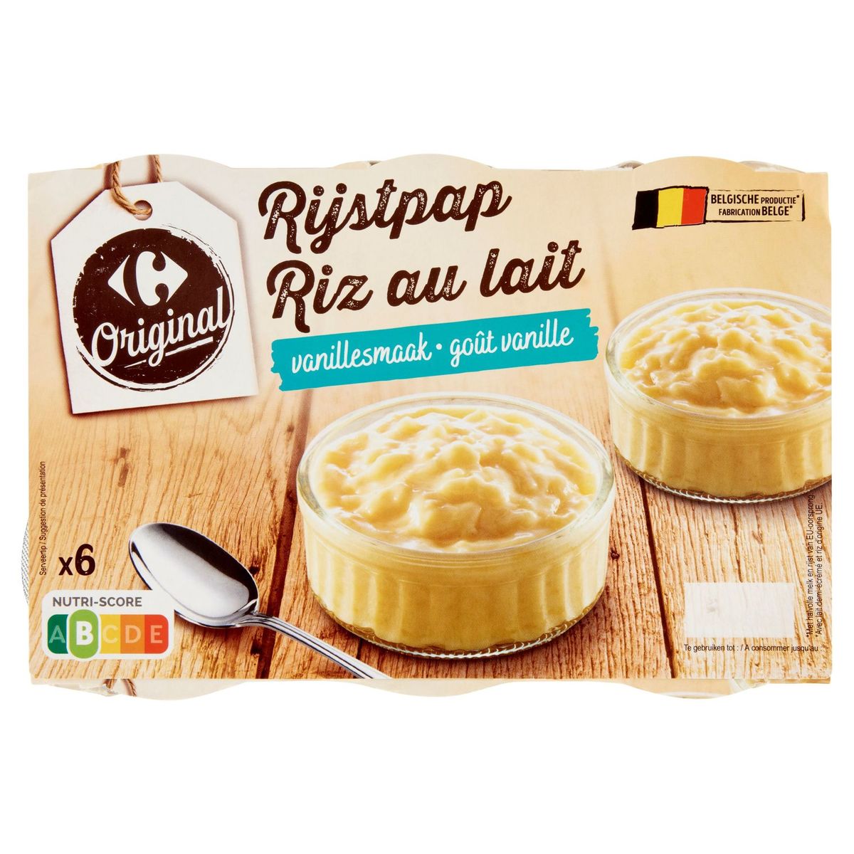 Carrefour Rijstpap Vanille-Smaak 6 x 140 g