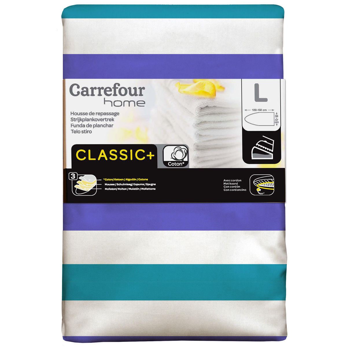 Carrefour Home Housse de repassage Classic+ L Aléatoire