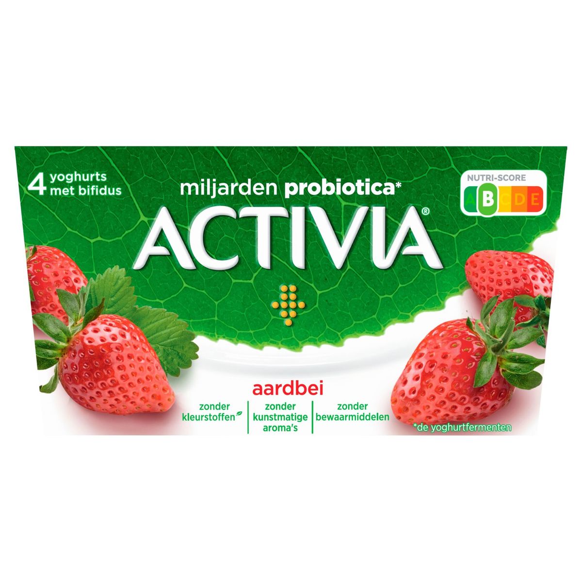 Activia Yoghurt Aardbei met Probiotica 4 x 125 g