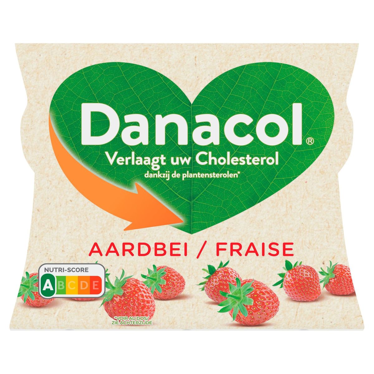 Danacol Drinkyoghurt Aardbei 0% Verlaagt Cholesterol 6 x 100 g