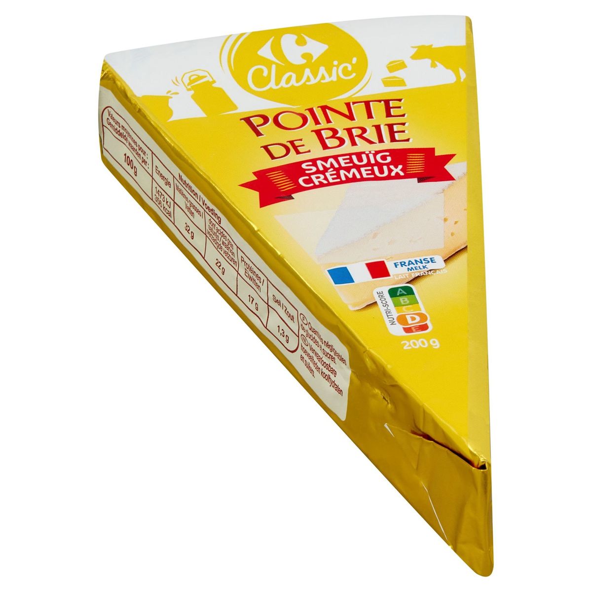 Carrefour Classic' Pointe de Brie Smeuïg 200 g