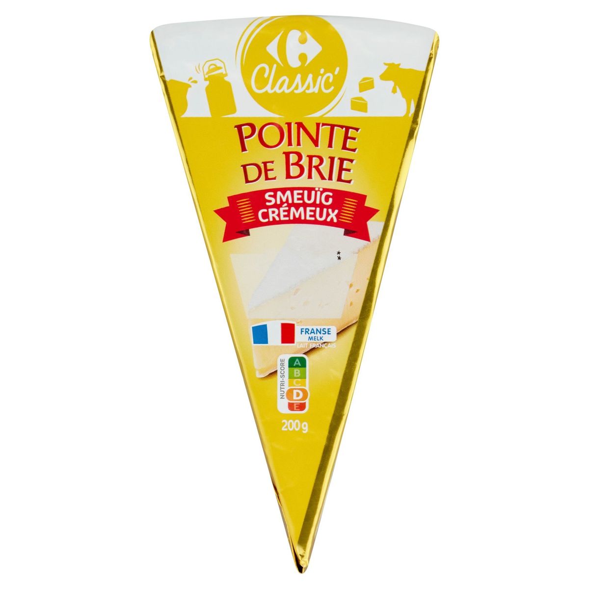 Carrefour Classic' Pointe de Brie Smeuïg 200 g