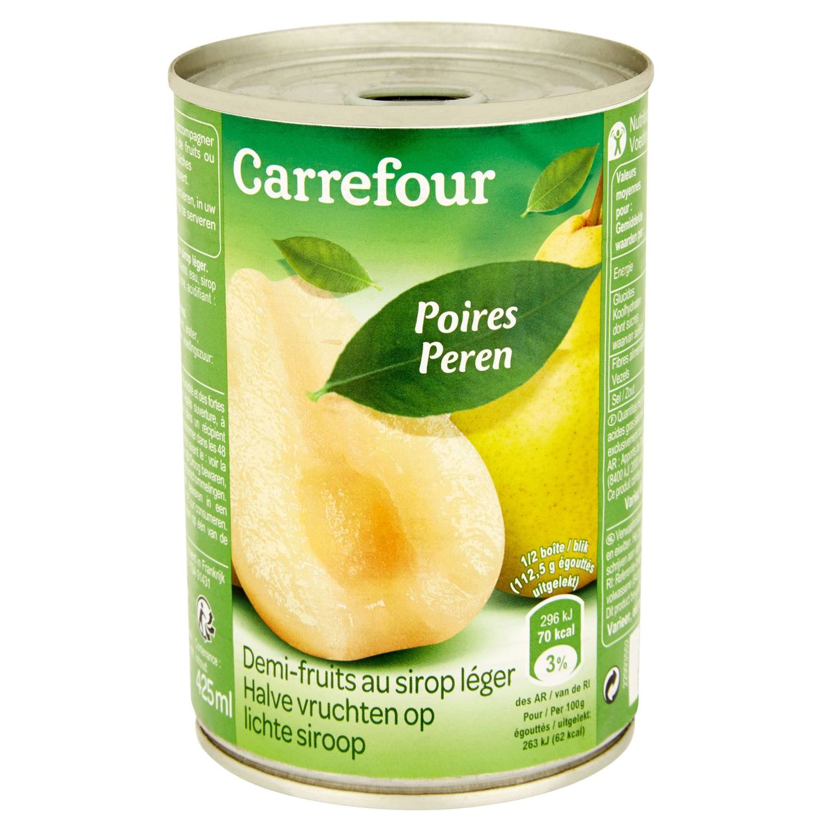 Carrefour Peren Halve Vruchten op Lichte Siroop 412 g