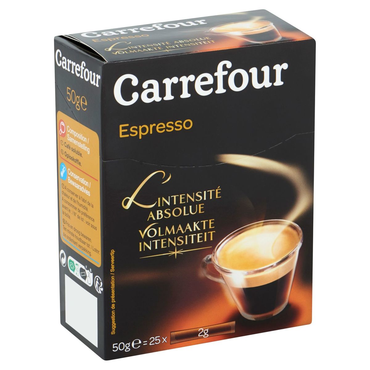 Carrefour Espresso Volmaakte Intensiteit 25 x 2 g