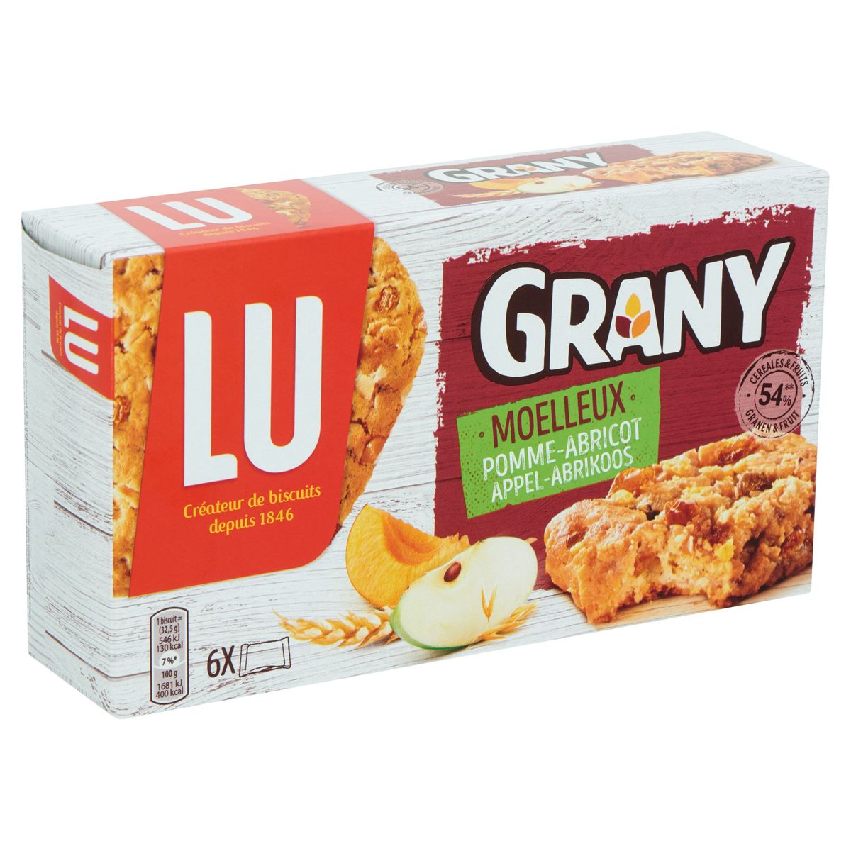 LU Grany Biscuits Moelleux Pomme-Abricot 195 g