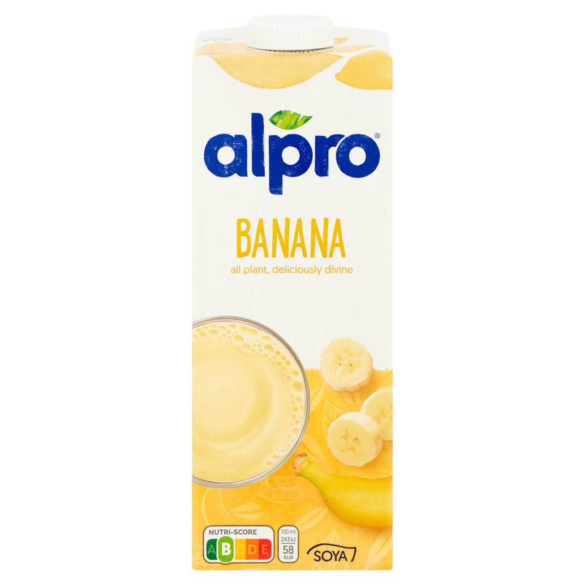Alpro Boisson Végétale Soja Banane 1L
