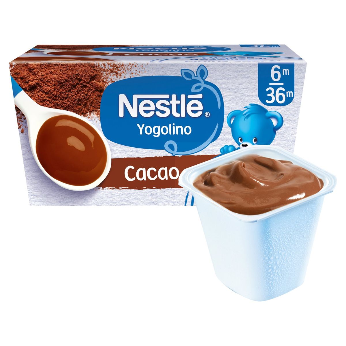 Nestlé Yogolino Melkdessert Cacao vanaf 6 maanden 4x100g