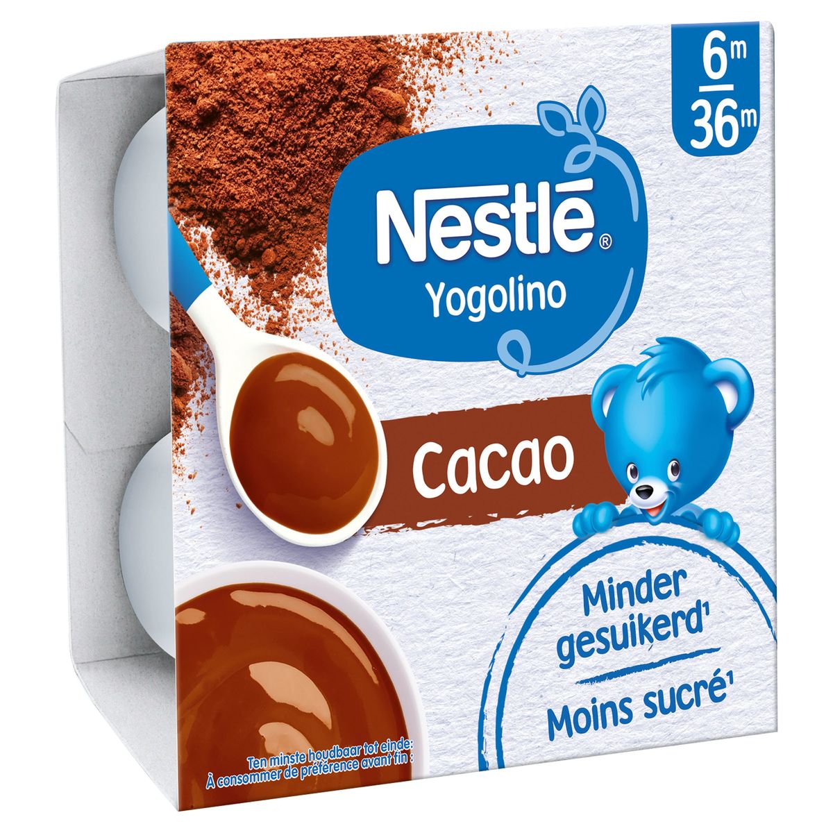 Nestlé Yogolino Melkdessert Cacao vanaf 6 maanden 4x100g