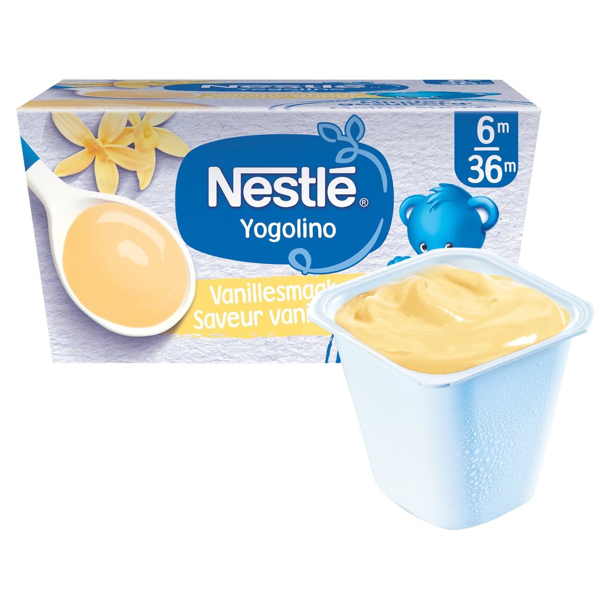 Nestlé Yogolino Laitage Saveur Vanille dès 6 mois 4x100g