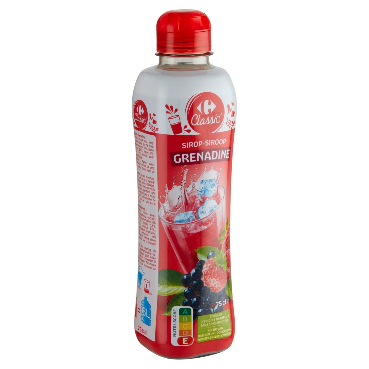 Carrefour Classic' Siroop Grenadine 75 cl