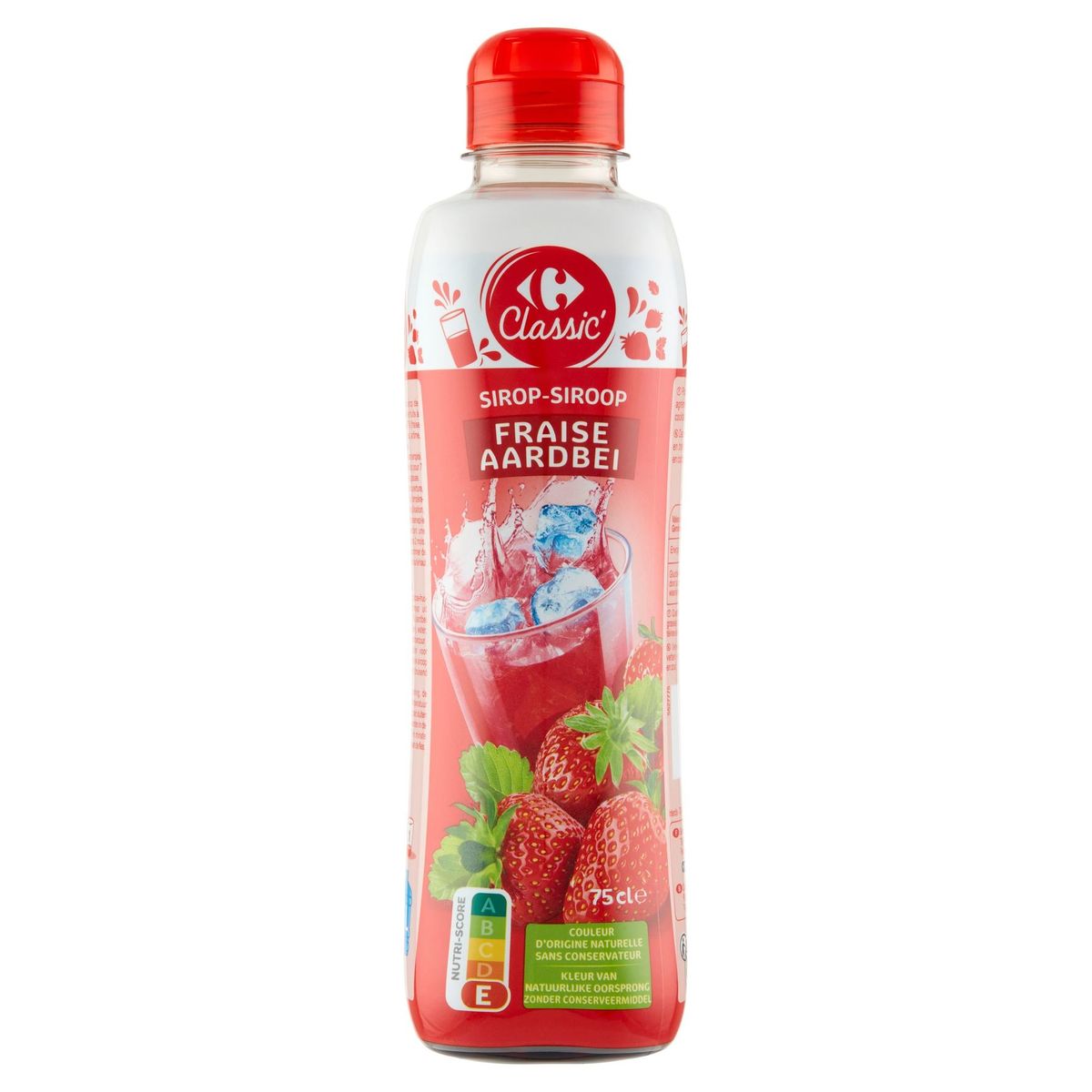 Carrefour Classic' Sirop Fraise 75 cl