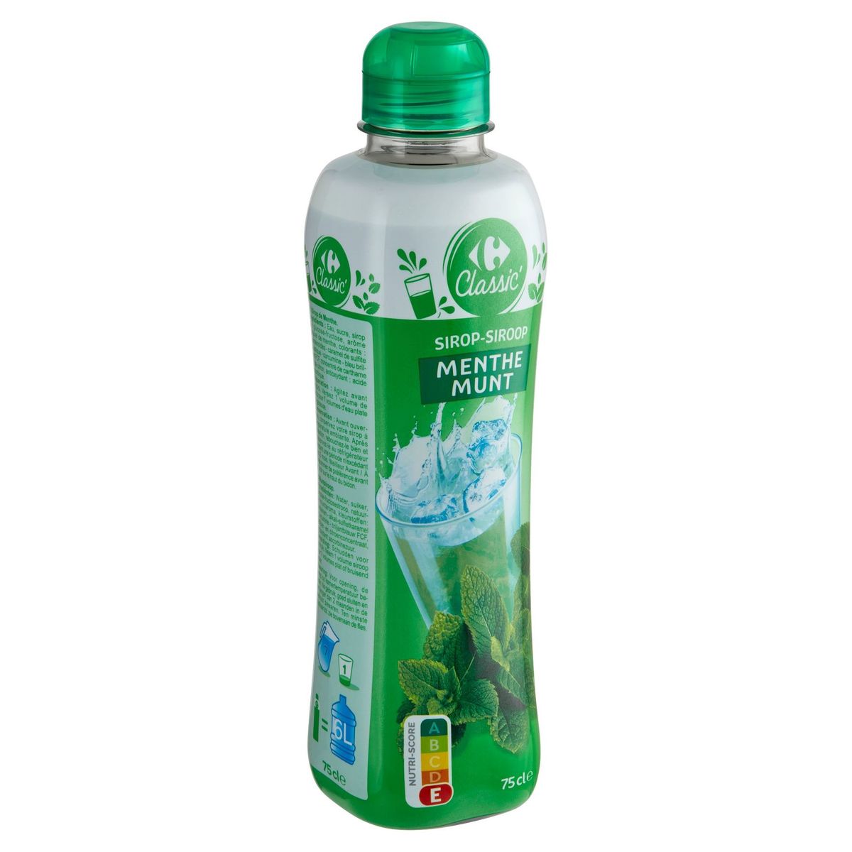 Carrefour Classic' Sirop Menthe 75 cl