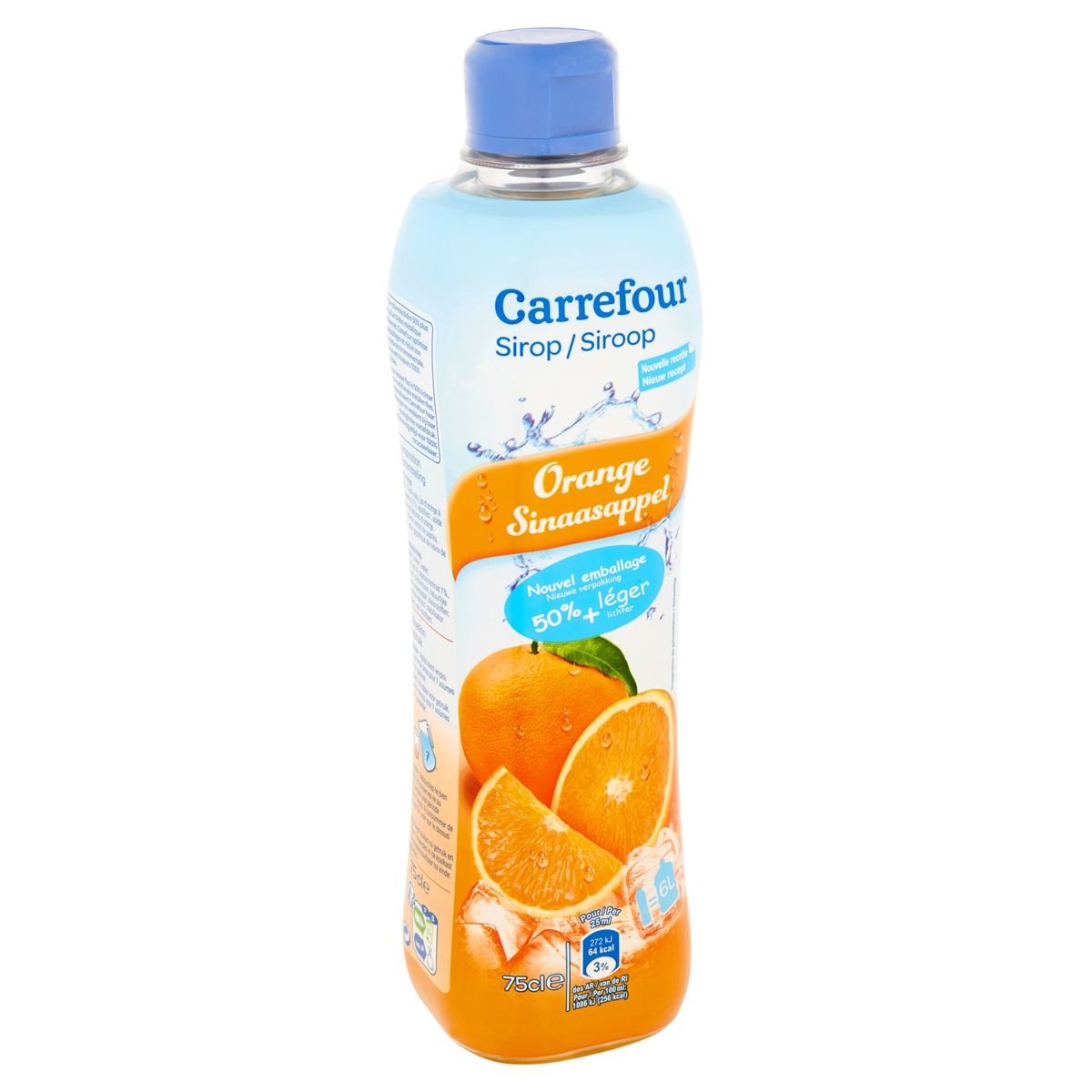 Carrefour Siroop Sinaasappel 75 cl