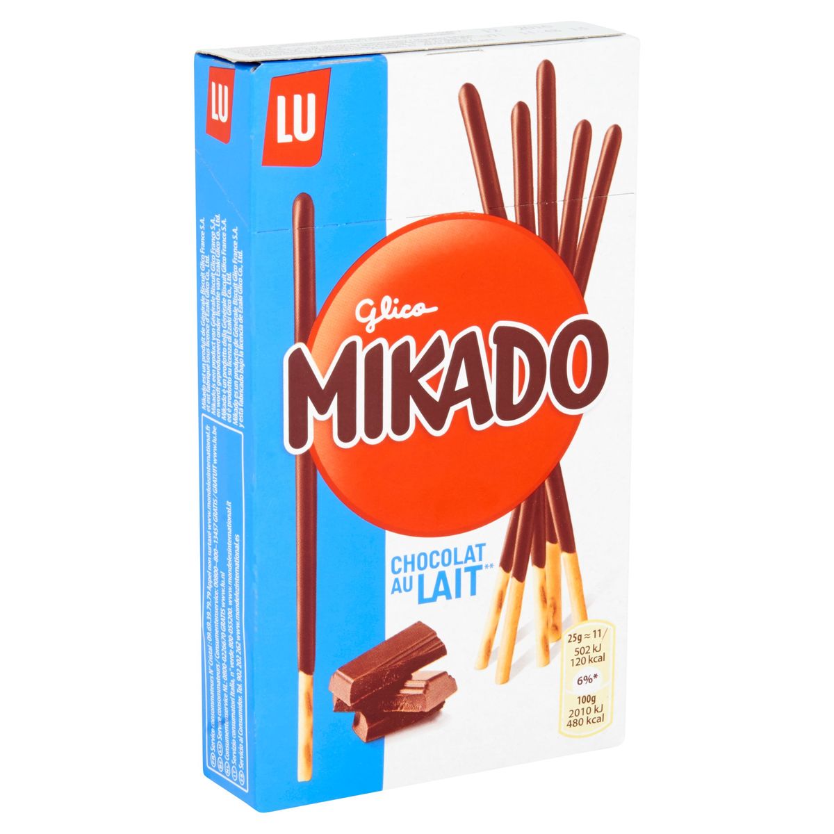 LU Mikado Chocolade Koekjes Melkchocolade 75 g