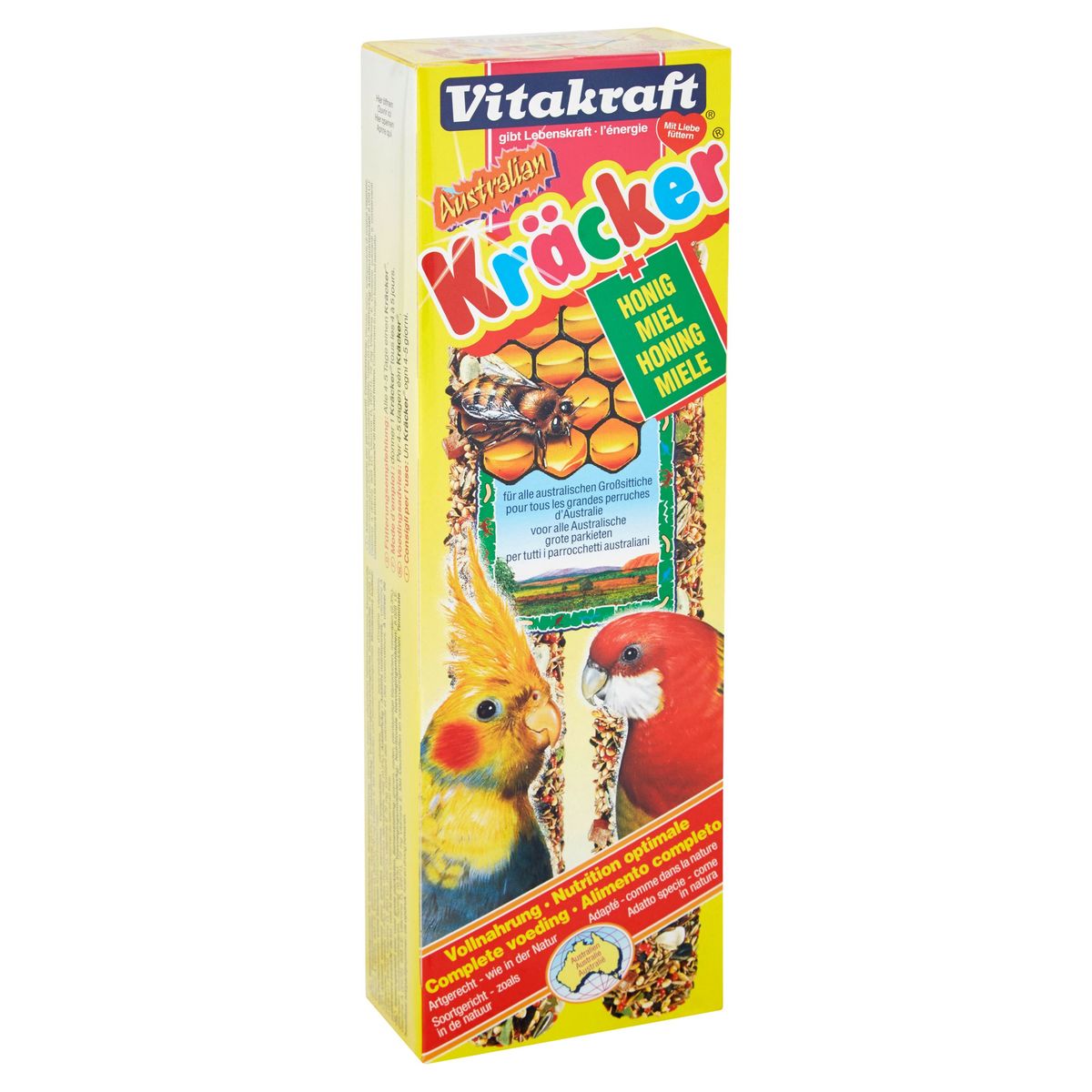 Vitakraft 2 x Australian Crackers met Honing voor Parkieten 180 g