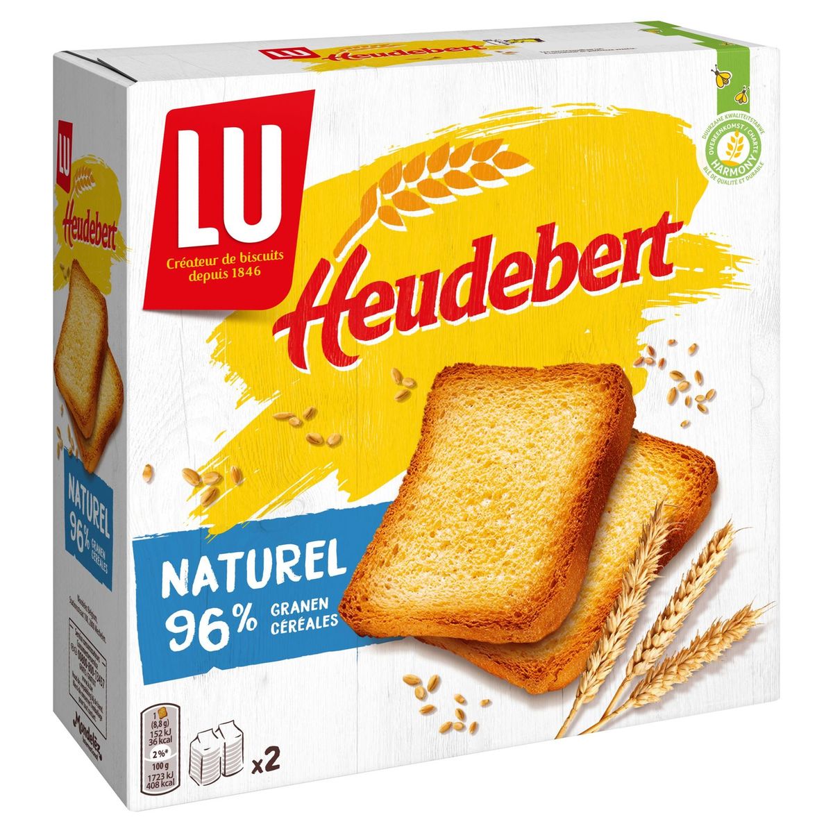 LU Heudebert Toasts Crackers Naturel 300 g