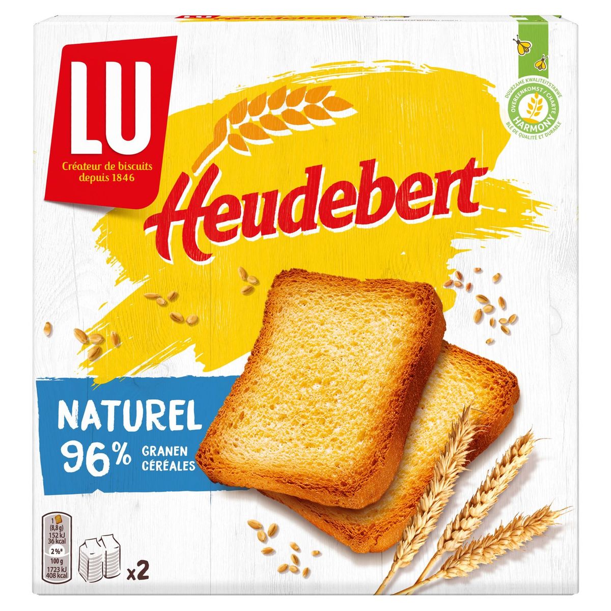 LU Heudebert Toasts Crackers Naturel 300 g