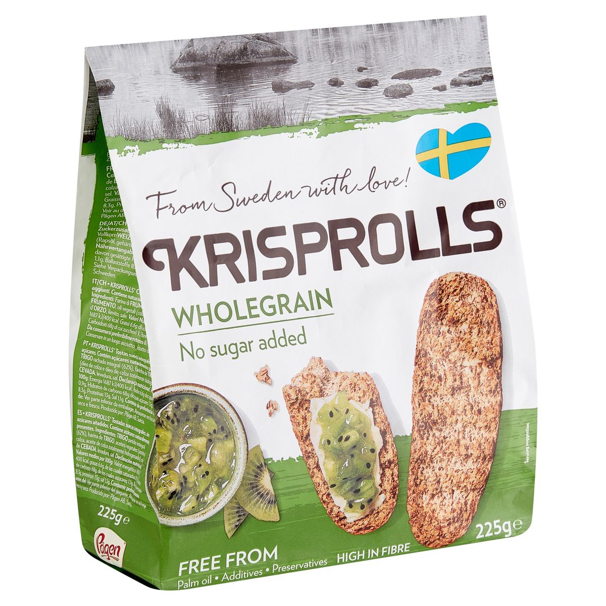 Krisprolls nature -au blé complet sans sucres ajoutés 225g
