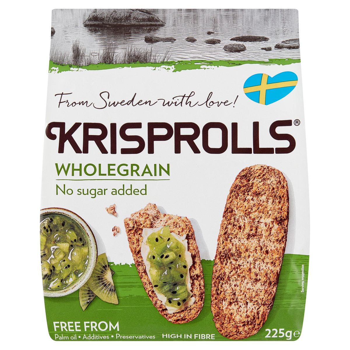 Krisprolls nature -au blé complet sans sucres ajoutés 225g