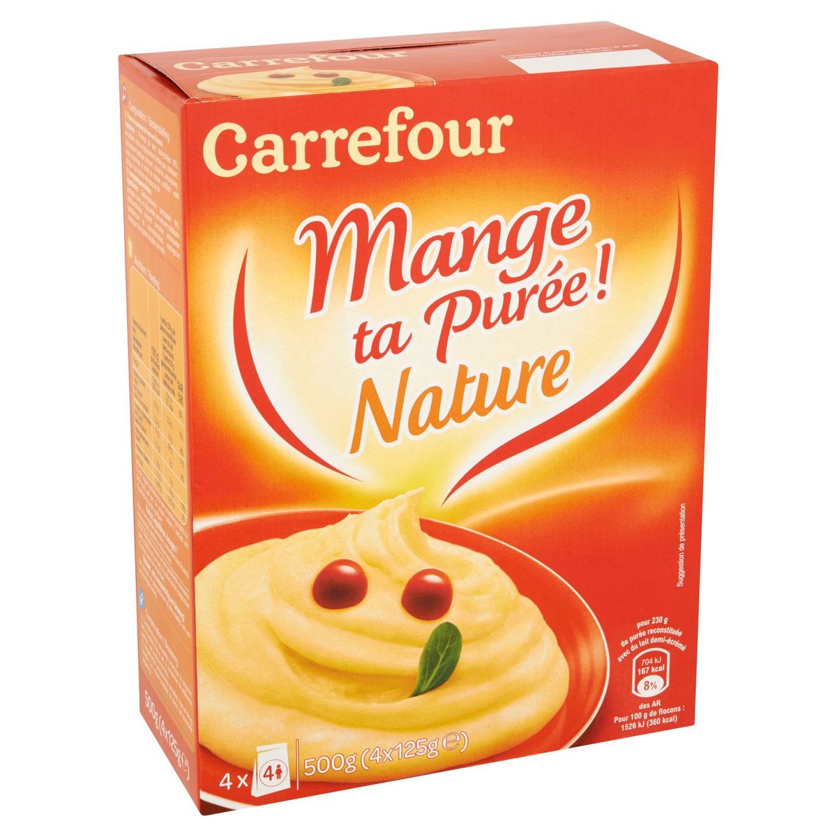 Carrefour Mange Ta Purée ! Nature 4 x 125 g