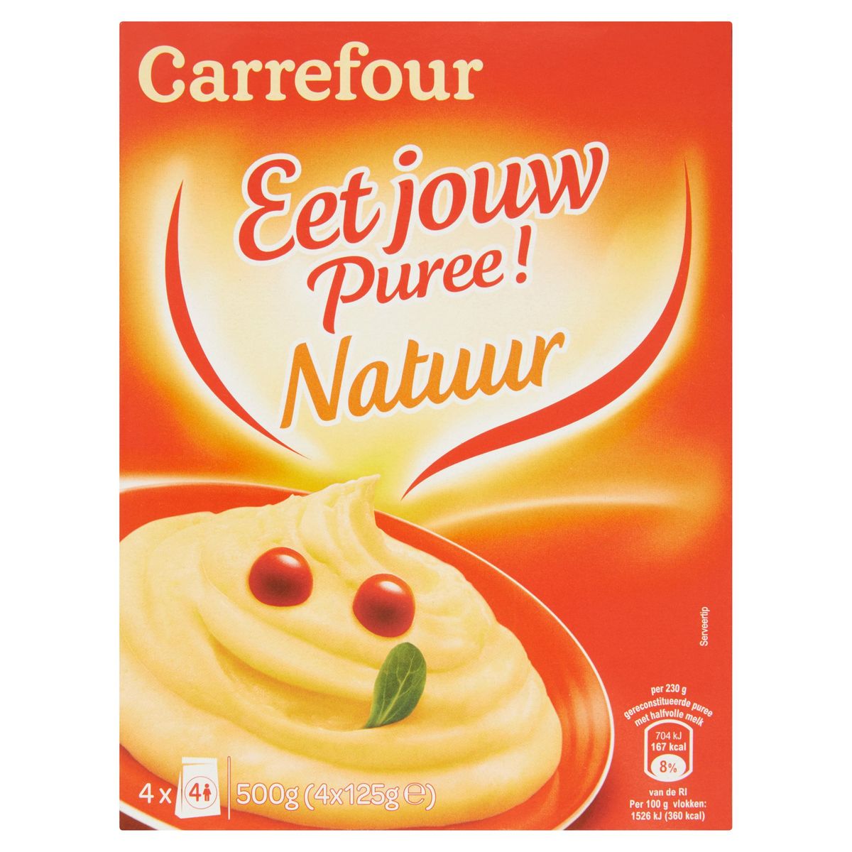 Carrefour Eet Jouw Puree ! Natuur 4 x 125 g