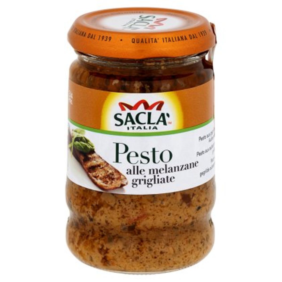 Sacla Pesto aux Aubergines Grillées 190 g