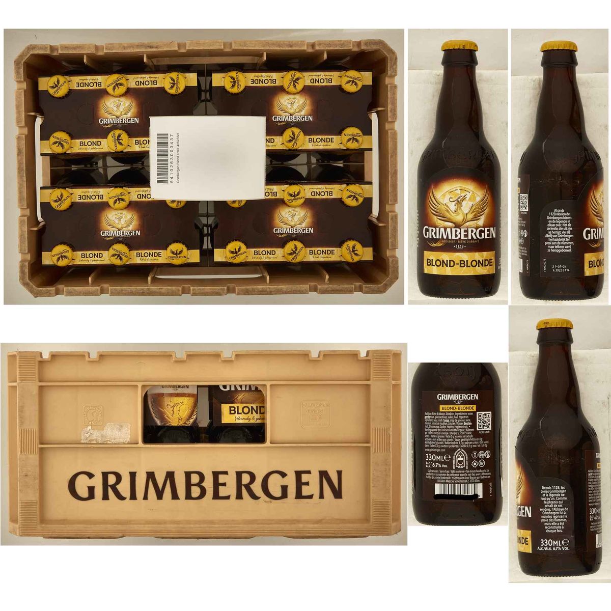 Grimbergen Bière d'Abbaye Blonde Caisse 4 x 6 x 33 cl