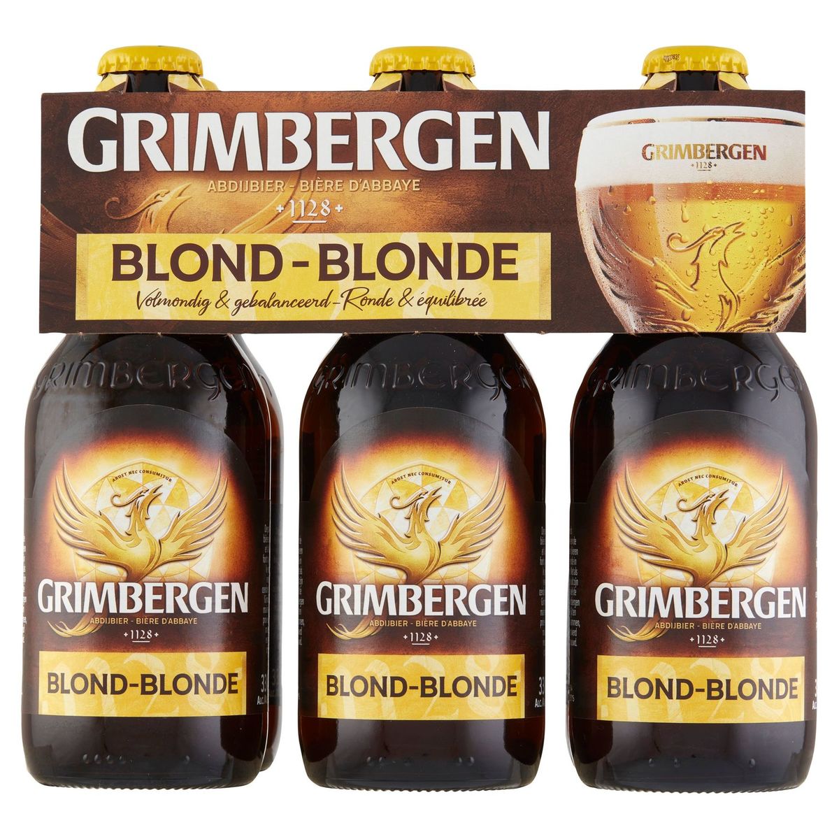 Grimbergen Abdijbier Blond Flessen 6 x 330 ml