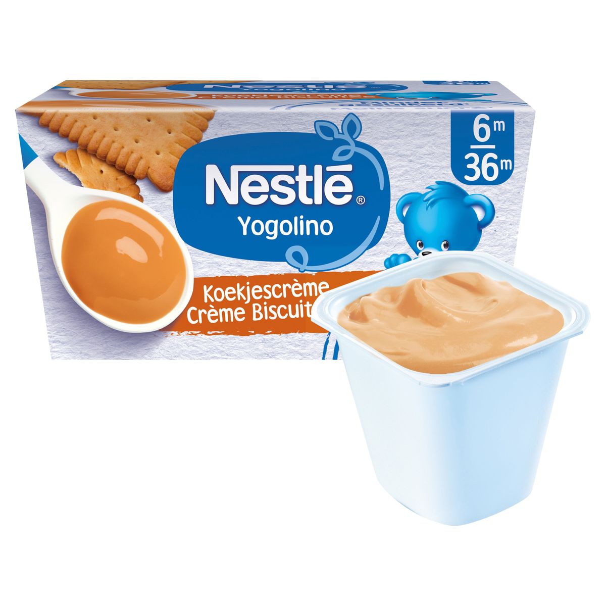 Nestlé Yogolino Laitage Crème Biscuitée dès 6 mois 4x100g