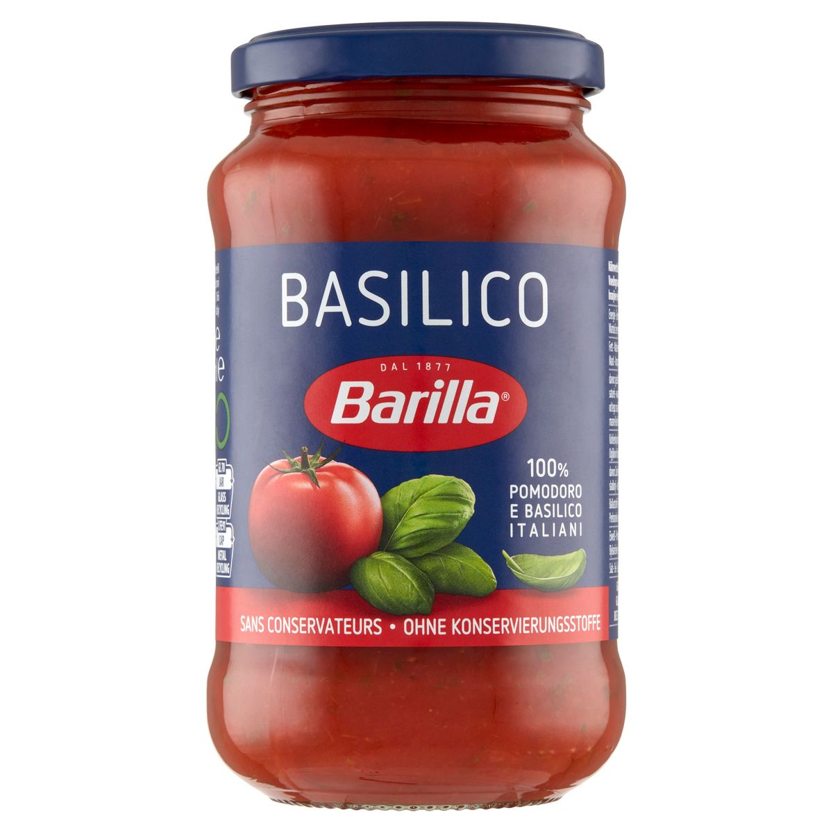 Barilla Sauce Tomate pour Pâtes Basilico 400g