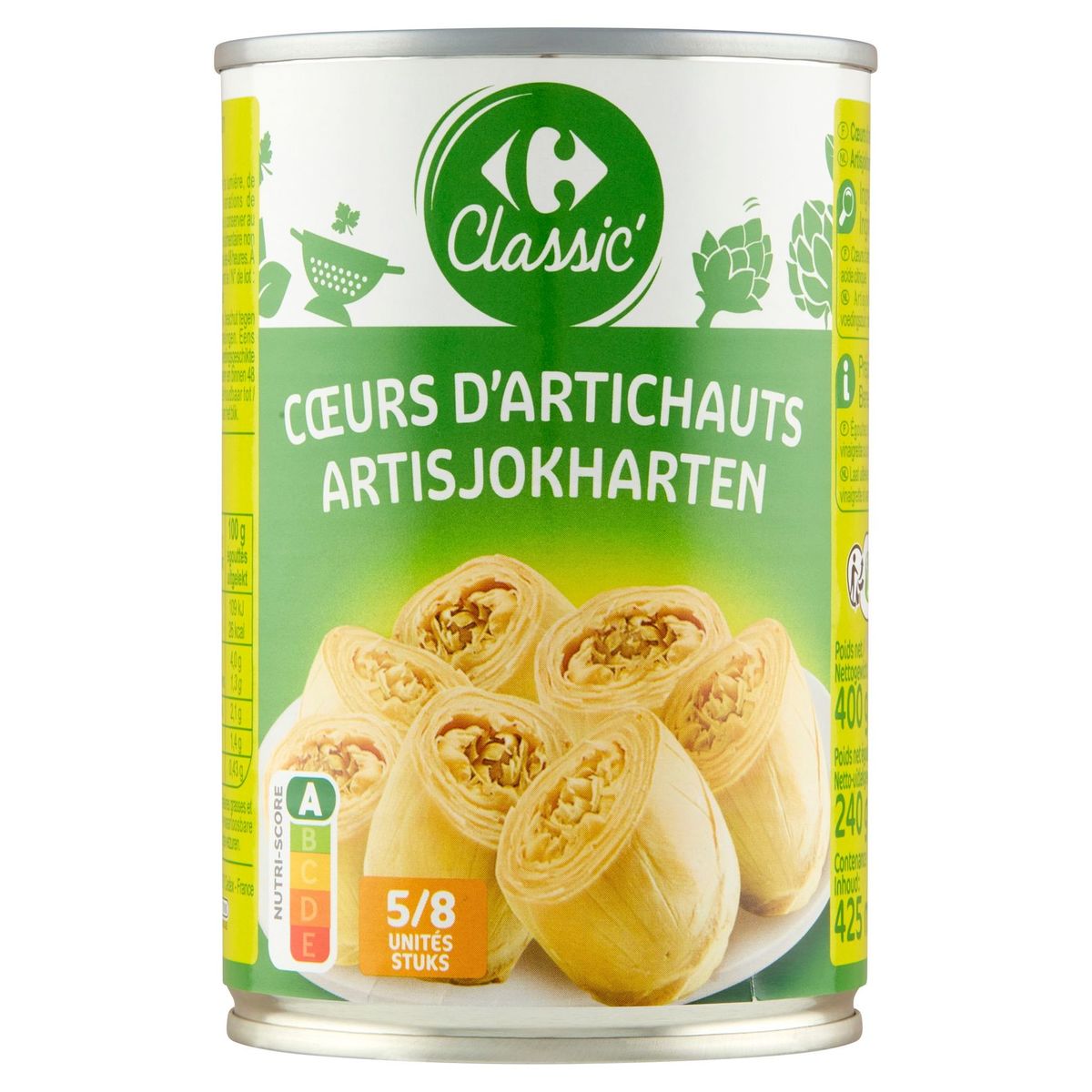 Carrefour Classic' Cœurs d'Artichauts 400 g