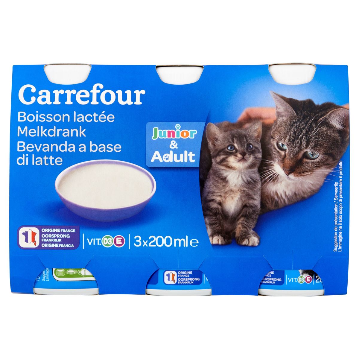 Carrefour Melkdrank Junior & Adult 3 x 200 ml
