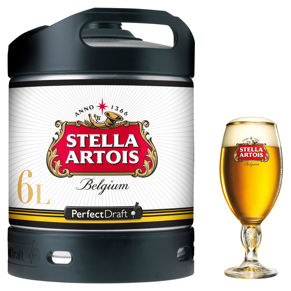 Stella Artois PerfectDraft Leuven Bière Fût Pression 6 L