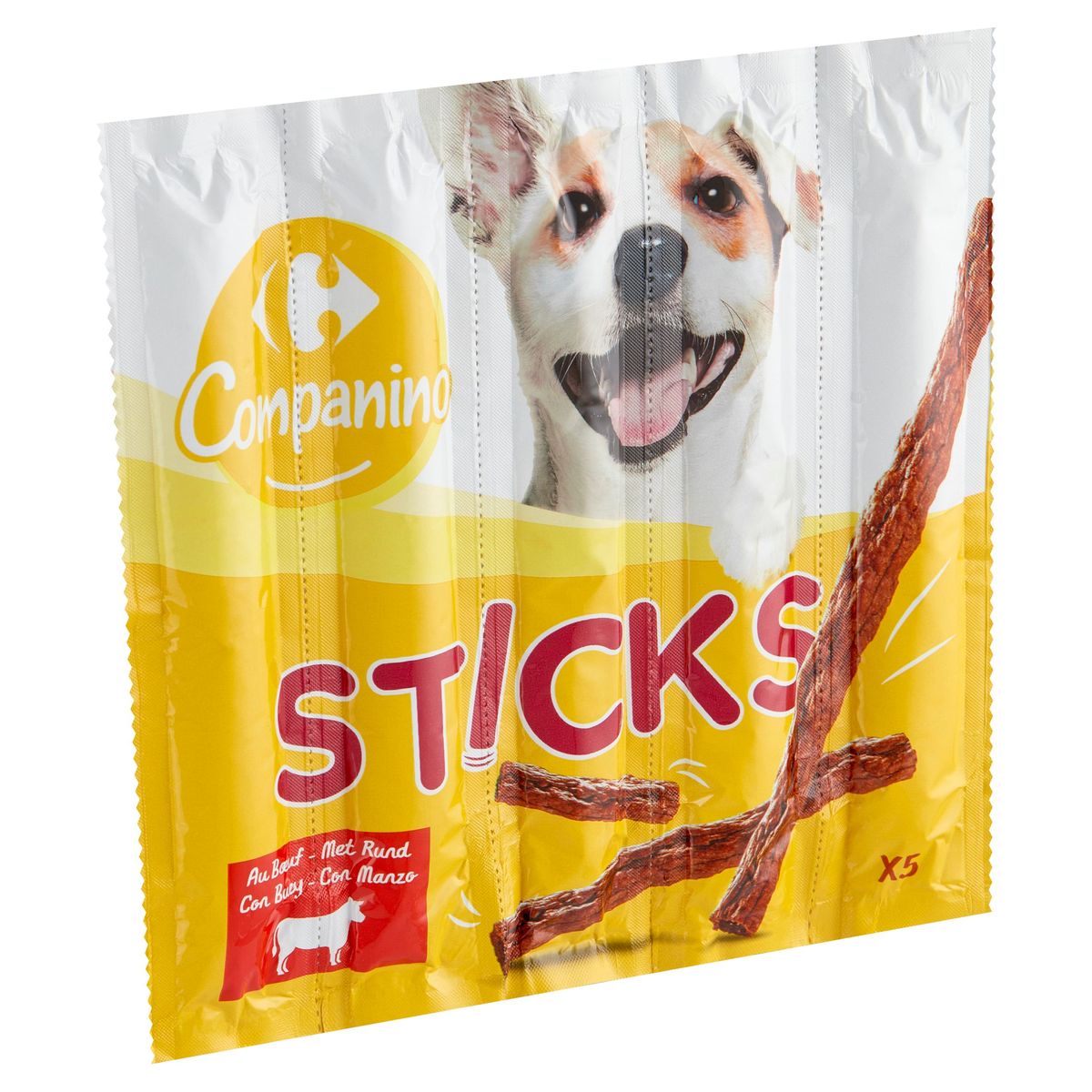 Carrefour Companino Sticks met Rund 5 x 10 g