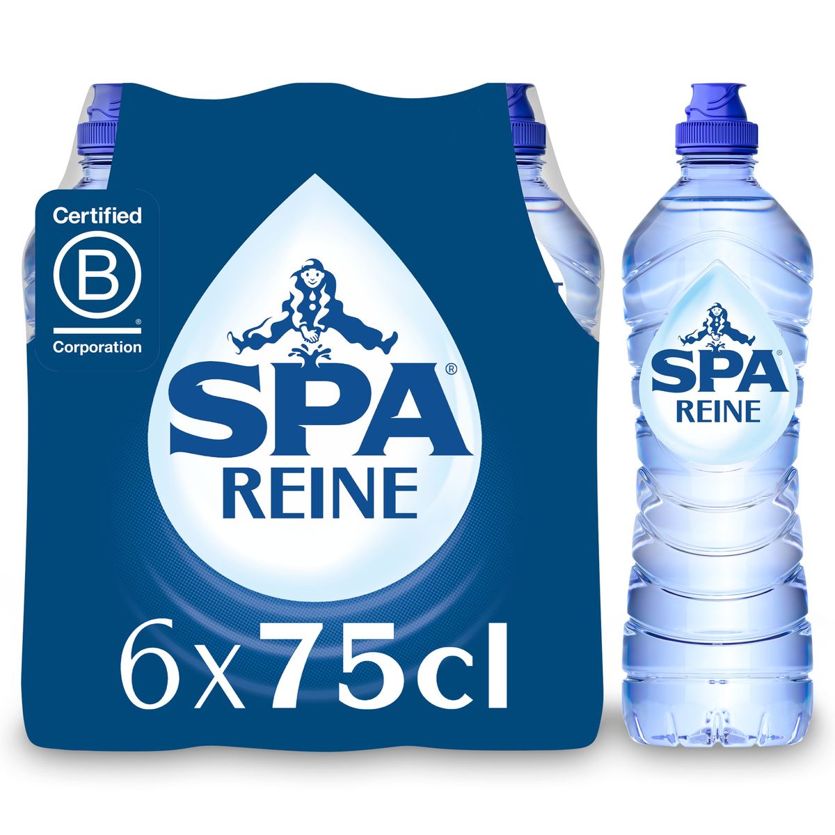 SPA REINE Niet-Bruisend Natuurlijk Mineraalwater 6x75cl