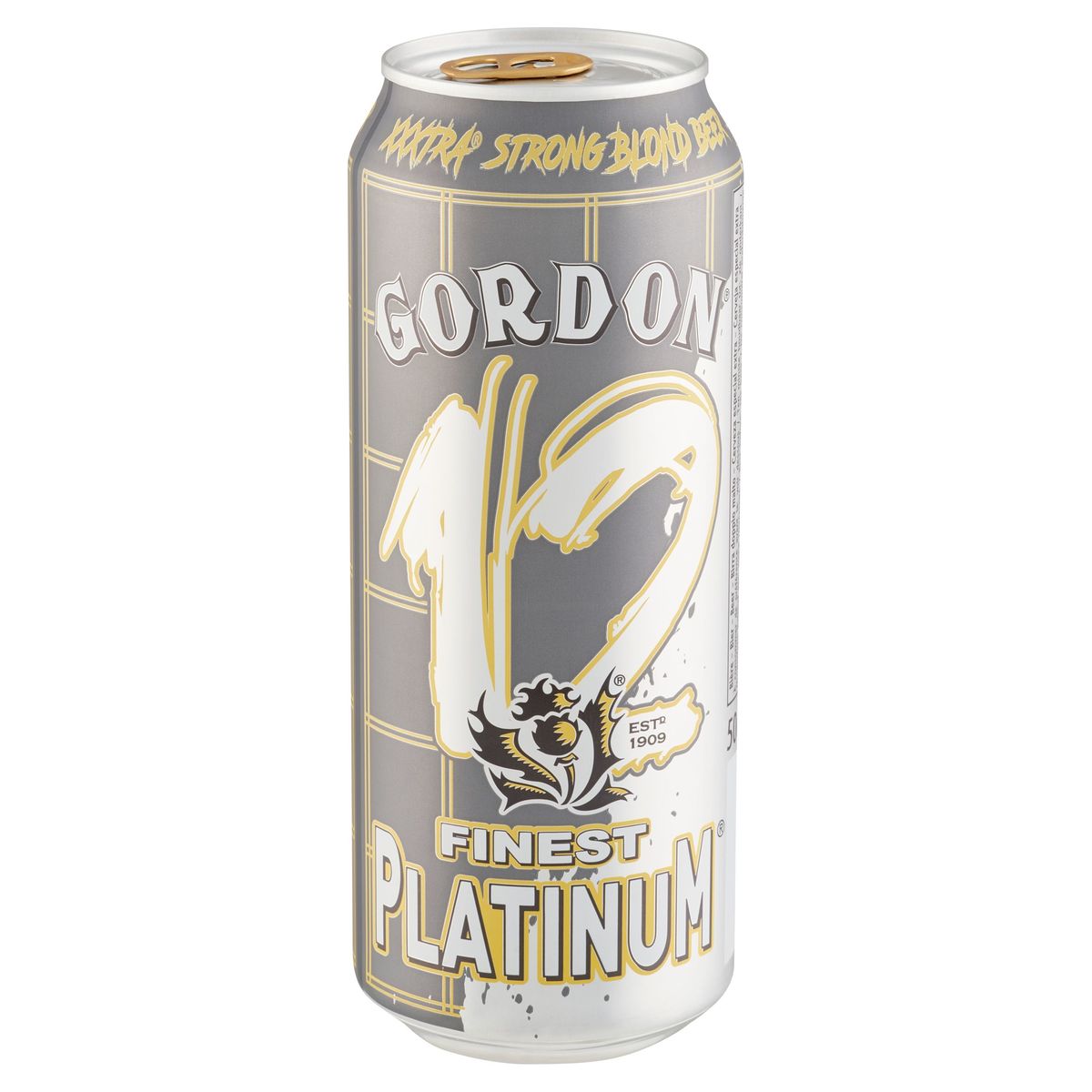 Gordon 12 Finest Platinum XXXtra Strong Beer Blik 50 cl