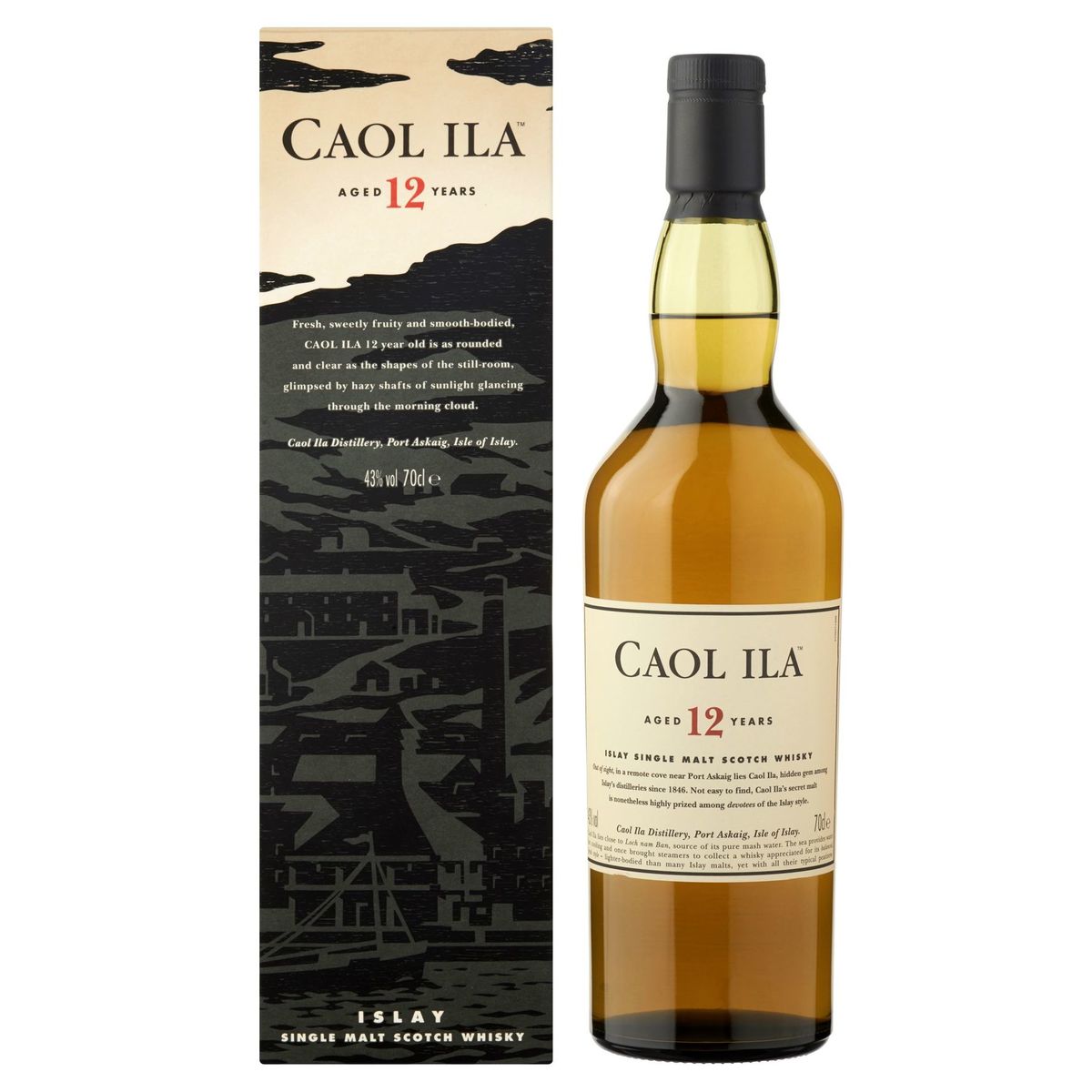 Caol Ila Aged 12 Years Single Malt Scotch Whisky 70 cl
