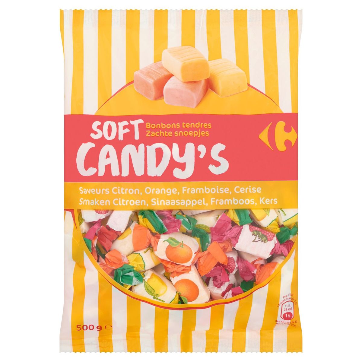 Carrefour Soft Candy's Bonbons Tendres 500 g