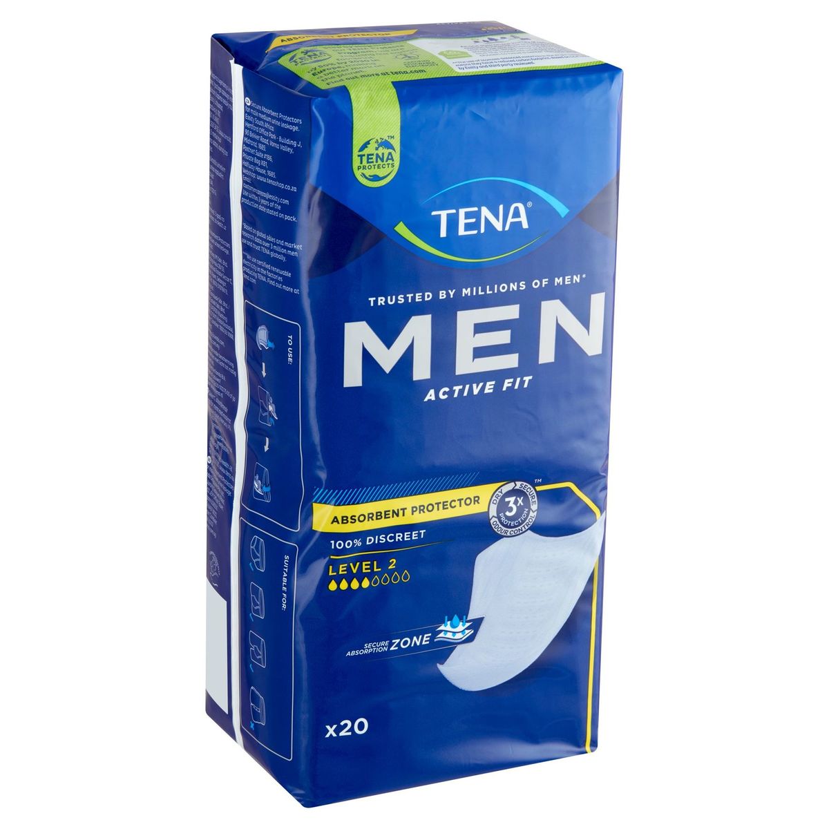 TENA Men Absorbent Protector Level 2 Medium 20 Pièces