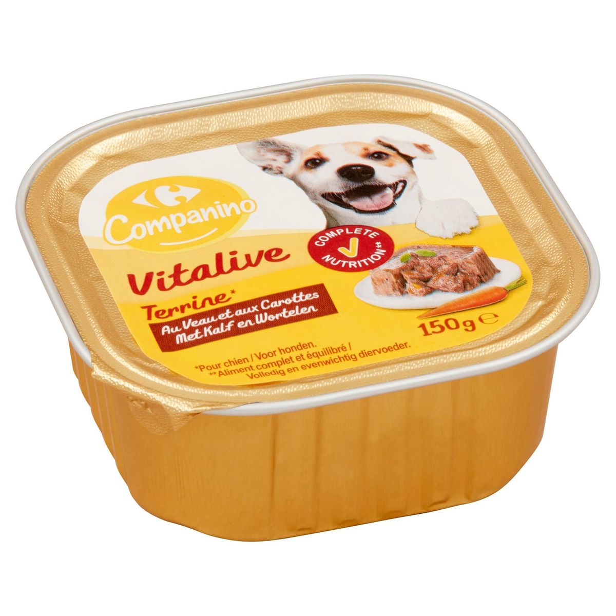 Carrefour Companino Vitalive Terrine met Kalf en Wortelen 150 g