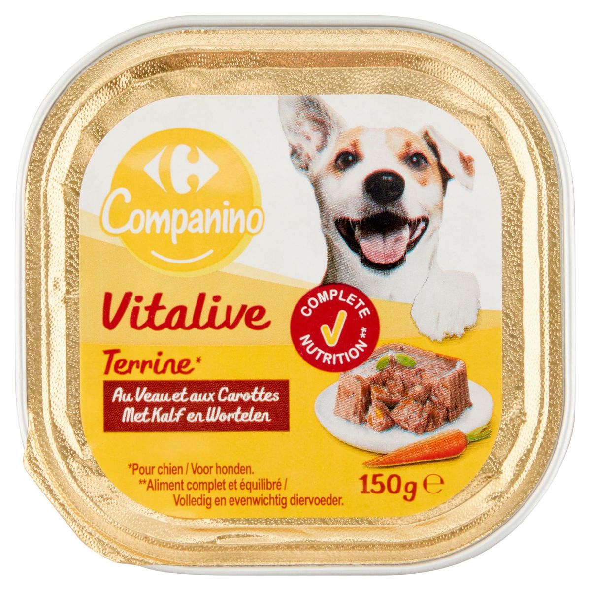 Carrefour Companino Vitalive Terrine met Kalf en Wortelen 150 g