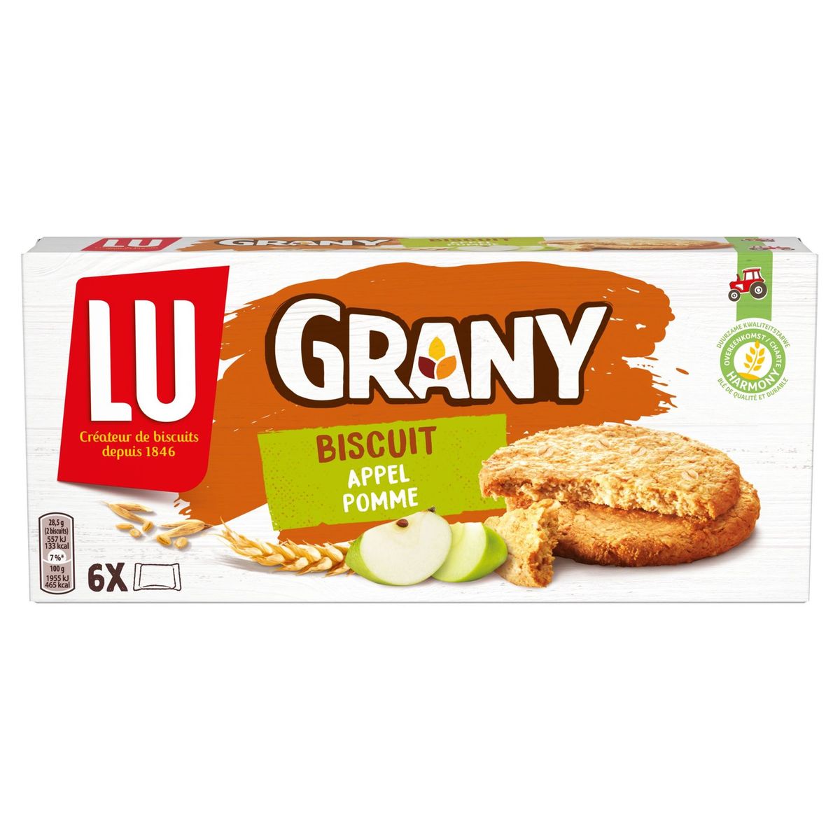 LU Grany Biscuits Pomme 6 Sachets 171 g