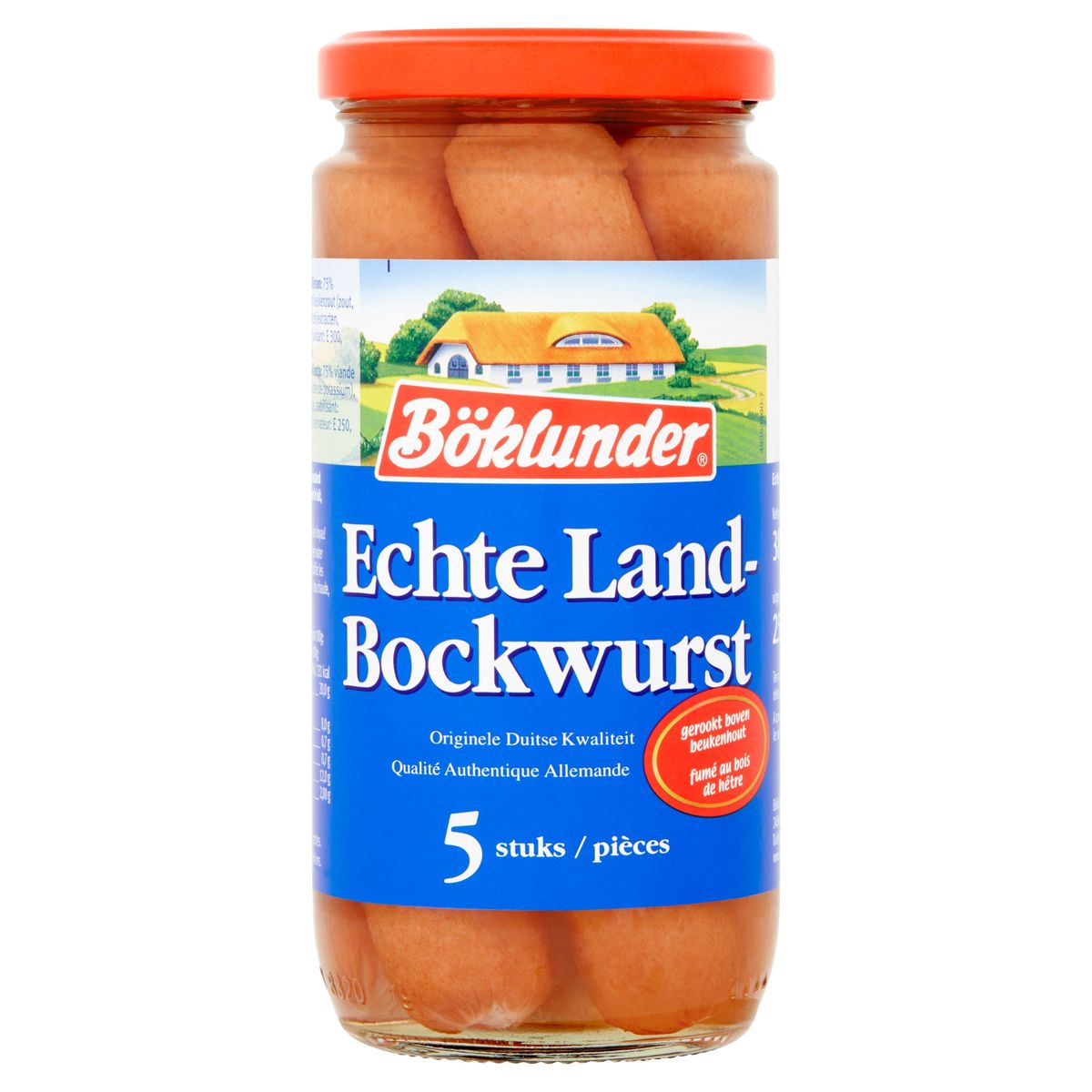 Böklunder Echte Land-Bockwurst 5 Pièces 380 g