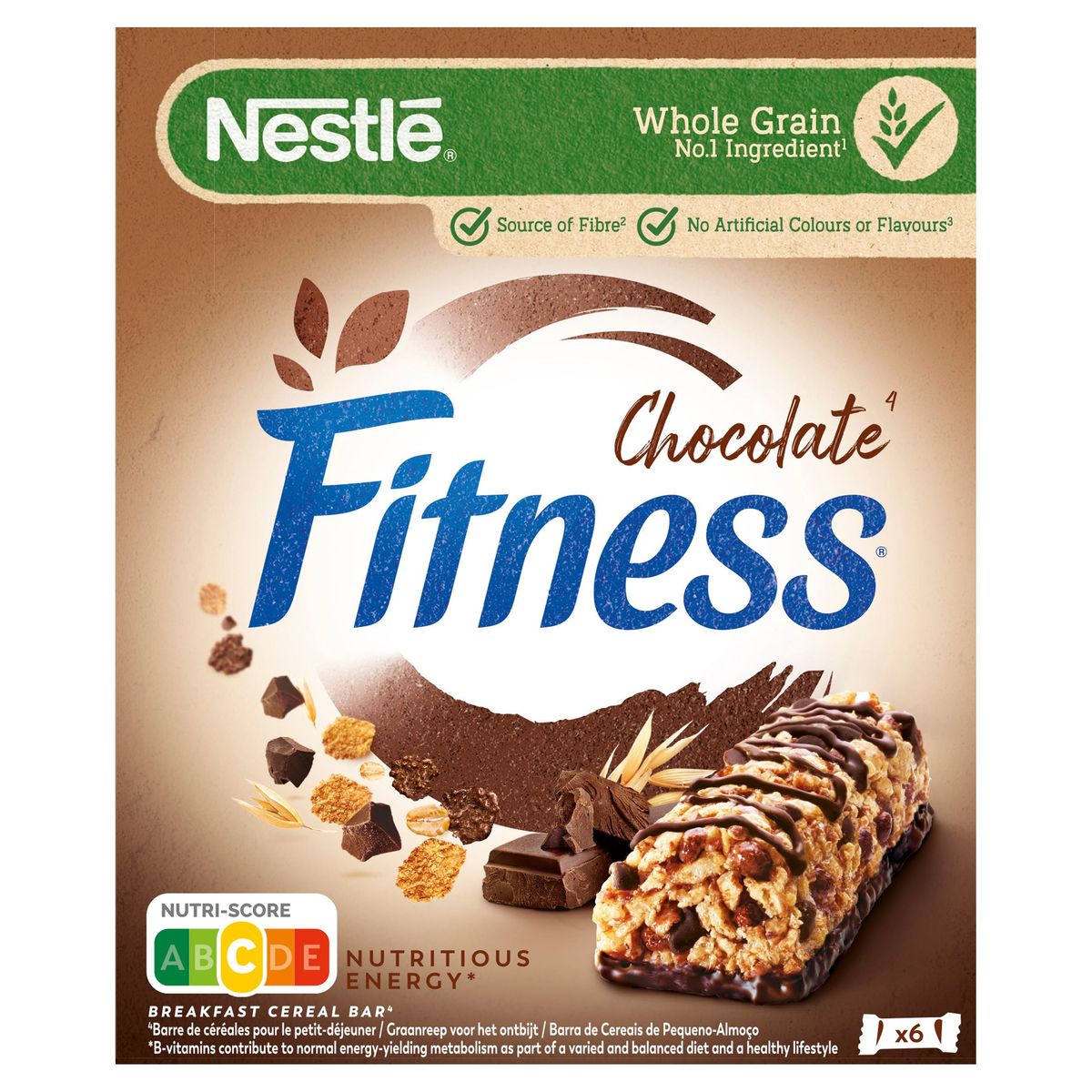 Fitness Barres de céréales Chocolat 6 x 23.5g