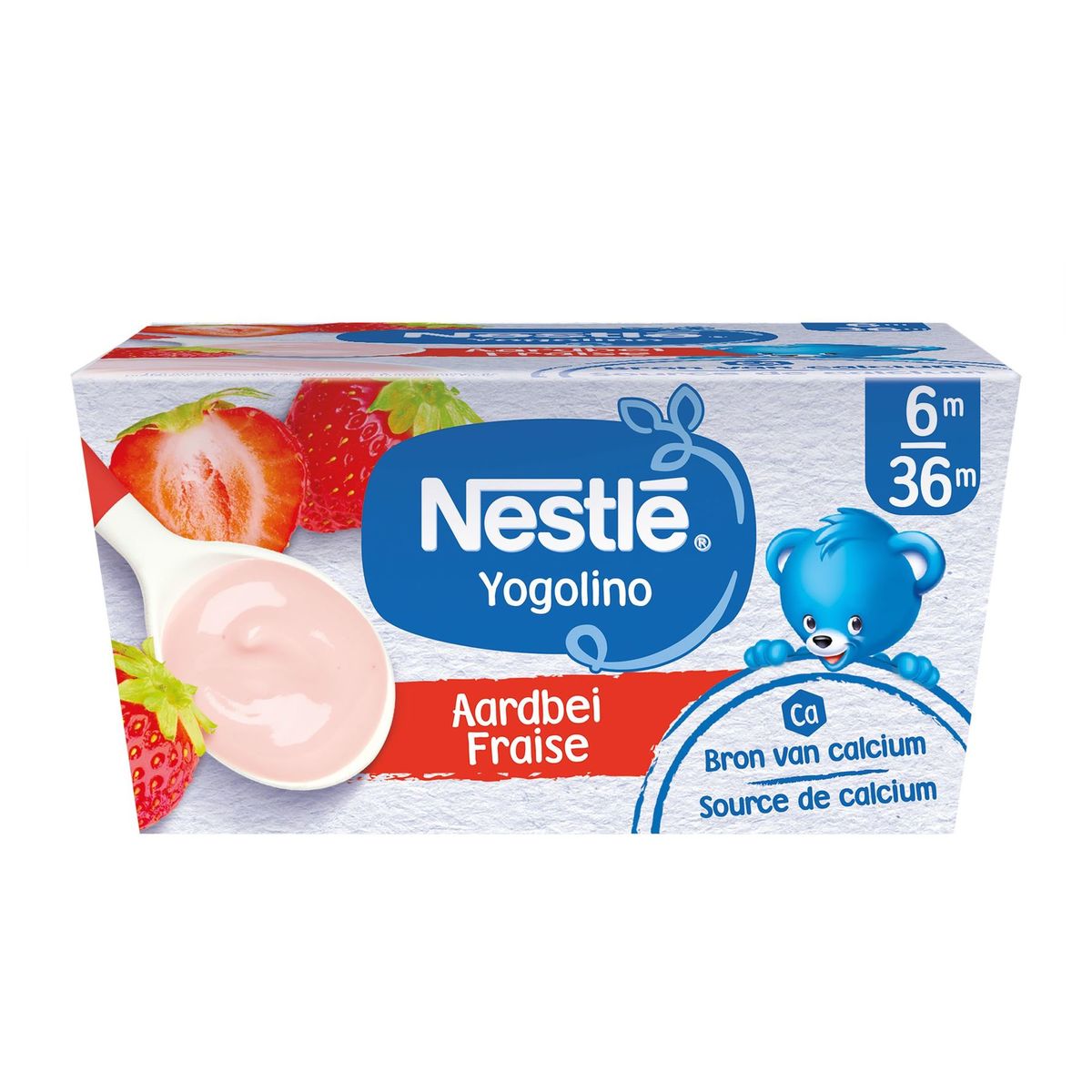 Nestlé Yogolino Melkdessert Aardbei vanaf 6 maanden 4x100g