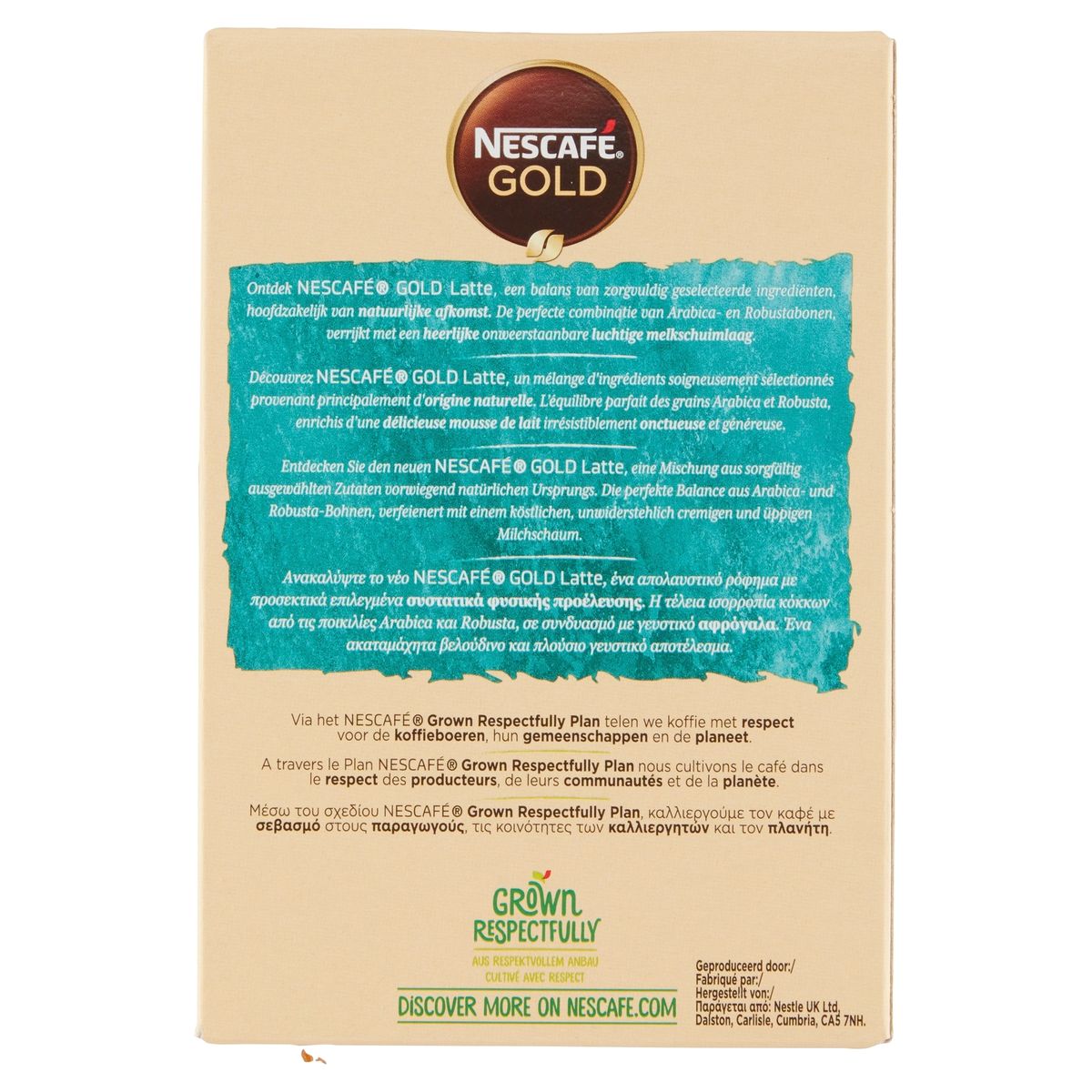 Nescafé Gold Koffie Latte Zakjes 144 g